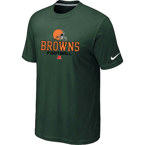 Nike Cleveland Browns Critical Victory NFL T-Shirt - Dark Green